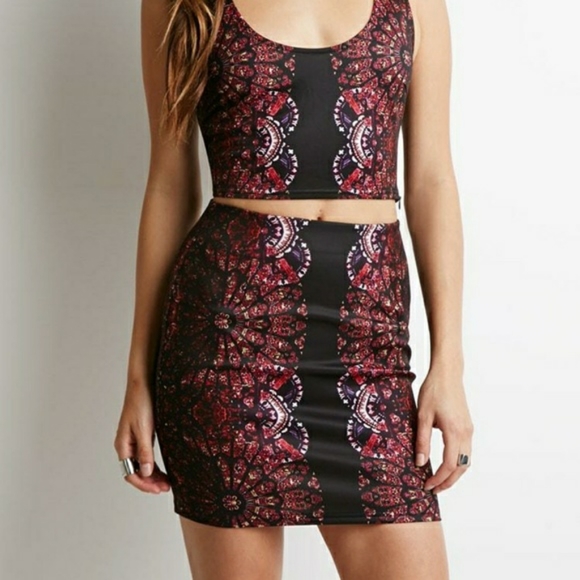 Forever 21 Dresses & Skirts - NWT Forever 21 Mandala Bodycon Skirt